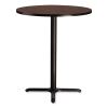 Cafe Table, 36" Diameter x 42h, Round Top/X-Base, Mahogany Top, Black Base, Ships in 7-10 Business Days2