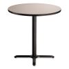 Cafe Table, 36" Diameter x 36h, Round Top/X-Base, Gray Nebula Top, Black Base, Ships in 7-10 Business Days2