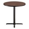 Cafe Table, 36" Diameter x 36h, Round Top/X-Base, Mahogany Top, Black Base, Ships in 7-10 Business Days2