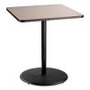 Cafe Table, 36w x 36d x 42h, Square Top/Round Base, Gray Nebula Top, Black Base, Ships in 7-10 Business Days1