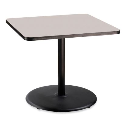 Cafe Table, 36w x 36d x 30h, Square Top/Round Base, Gray Nebula Top, Black Base, Ships in 7-10 Business Days1