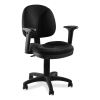 Comfort Task Chair with Arms, Supports Up to 300lb, 19" to 23" Seat Height, Black Seat/Back, Black/Base,Ships in 1-3 Bus Days1