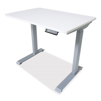 Electric Height Adjustable Standing Desk, 36 x 23.6 x 38.7 to 48.4, White, Ships in 1-3 Business Days1