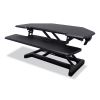 Height Adjustable Corner Standing Desk with Keyboard Tray, 36 x 20 x 0 to 20, Black, Ships in 1-3 Business Days1