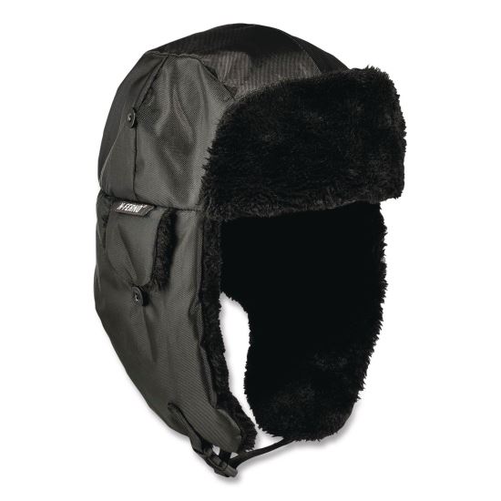 N-Ferno 6802ZI Zipper Trapper Hat + Universal Bump Cap, L/XL, Black, Ships in 1-3 Business Days1