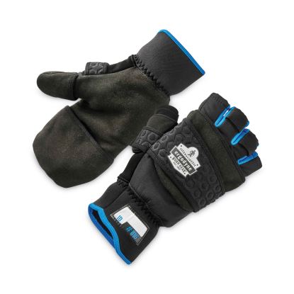 ProFlex 816 Thermal Flip-Top Gloves, Black, Small, Pair, Ships in 1-3 Business Days1
