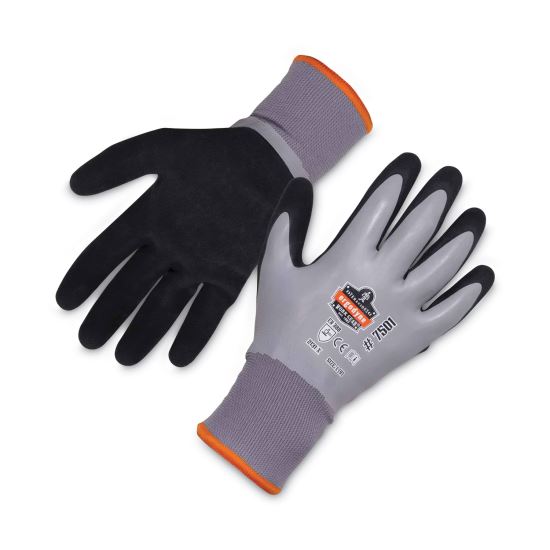 ProFlex 7501 Coated Waterproof Winter Gloves, Gray, Large, Pair, Ships in 1-3 Business Days1