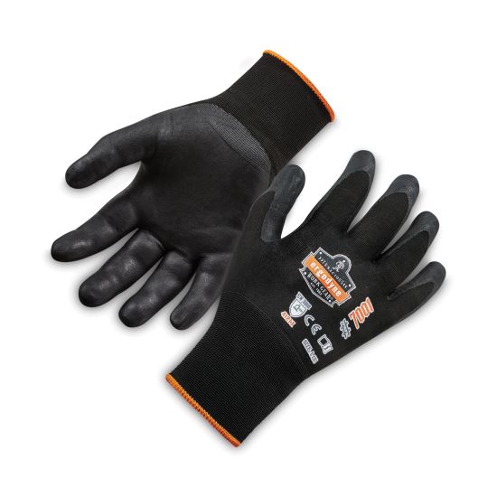 ProFlex 7001 Nitrile-Coated Gloves, Black, Large, 144 Pairs/Pack, Ships in 1-3 Business Days1