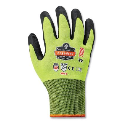 ProFlex 7022-CASE ANSI A2 Coated CR Gloves DSX, Lime, Medium, 144 Pairs/Carton, Ships in 1-3 Business Days1