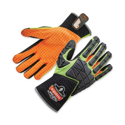 ProFlex 925F(x) Standard Dorsal Impact-Reducing Gloves, Black/Lime, Medium, Pair, Ships in 1-3 Business Days1