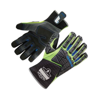ProFlex 925WP Performance Dorsal Impact-Reducing Thermal Waterproof Gloves, Black/Lime, 2XL, Pair, Ships in 1-3 Business Days1