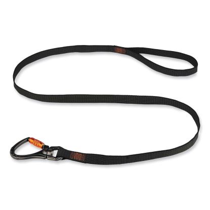 Squids 3129 Tool Lanyard w/Double-Locking Swivel Carabiner+Loop, 40 lb Max Work Cap, 76", Black, Ships in 1-3 Business Days1