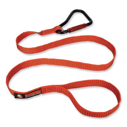 Squids 3148 Tool Lanyard w/XL Carabiner+Threaded Loop, 80 lb Max Work Capacity, 76", Orange/Black, Ships in 1-3 Business Days1