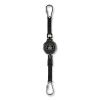 Squids 3000 Retractable Tool Lanyard with Carabiner Anchor, 1 lb Working Capacity, 48", Black, Ships in 1-3 Business Days1