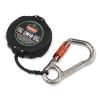 Squids 3010 Retractable Lanyard w/Locking Carabiner+Belt Clip, 5 lb Max Work Capacity, 48", Black, Ships in 1-3 Business Days1