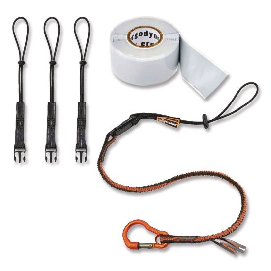 Squids 3181 Tool Tethering Kit, 5 lb Max Working Capacity, 38" to 48" Long, Orange/Gray and Black, Ships in 1-3 Business Days1