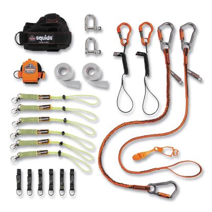 Squids 3186 Iron + Steel Worker Tool Tethering Kit, Asstd Max Work Capacities, Lengths and Colors, Ships in 1-3 Business Days1