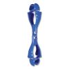 Squids 3400 Glove Clip Holder with Dual Clips, 1 x 1 x 6.5, Acetal Copolymer, Blue, 100/Carton, Ships in 1-3 Business Days1