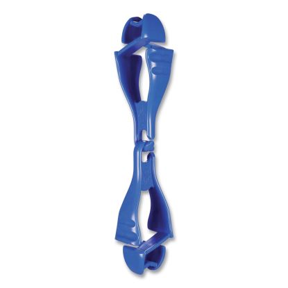 Squids 3400 Glove Clip Holder with Dual Clips, 1 x 1 x 6.5, Acetal Copolymer, Blue, 100/Carton, Ships in 1-3 Business Days1