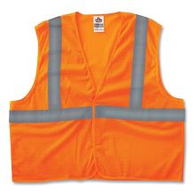 GloWear 8205HL Class 2 Super Economy Mesh Vest, Polyester, Orange, X-Small, Ships in 1-3 Business Days1