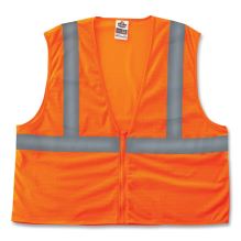 GloWear 8205Z Class 2 Super Economy Mesh Vest, Polyester, Orange, Small/Medium, Ships in 1-3 Business Days1