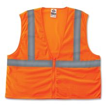 GloWear 8205Z Class 2 Super Economy Mesh Vest, Polyester, Orange, Large/X-Large, Ships in 1-3 Business Days1