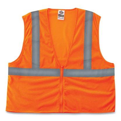 GloWear 8205Z Class 2 Super Economy Mesh Vest, Polyester, Orange, 4X-Large/5X-Large, Ships in 1-3 Business Days1