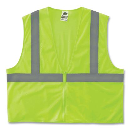 GloWear 8205Z Class 2 Super Economy Mesh Vest, Polyester, Lime, 2X-Large/3X-Large, Ships in 1-3 Business Days1