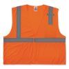 GloWear 8210HL Class 2 Economy Mesh Hook and Loop Vest, Polyester, Small/Medium, Orange, Ships in 1-3 Business Days1