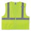 GloWear 8220Z Class 2 Standard Mesh Zipper Vest, Polyester, 2X-Large/3X-Large, Lime, Ships in 1-3 Business Days1