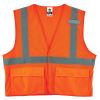 GloWear 8220HL Class 2 Standard Mesh Hook and Loop Vest, Polyester, Large/X-Large, Orange, Ships in 1-3 Business Days1