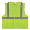 GloWear 8220HL Class 2 Standard Mesh Hook and Loop Vest, Polyester, Small/Medium, Lime, Ships in 1-3 Business Days1