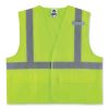 GloWear 8220HL Class 2 Standard Mesh Hook and Loop Vest, Polyester, Large/X-Large, Lime, Ships in 1-3 Business Days1