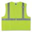 GloWear 8225Z Class 2 Standard Solid Vest, Polyester, Lime, Small/Medium, Ships in 1-3 Business Days1