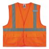 GloWear 8225HL Class 2 Standard Solid Hook and Loop Vest, Polyester, Orange, Large/X-Large, Ships in 1-3 Business Days1