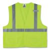GloWear 8225HL Class 2 Standard Solid Hook and Loop Vest, Polyester, Lime, Small/Medium, Ships in 1-3 Business Days1