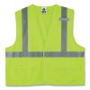 GloWear 8225HL Class 2 Standard Solid Hook and Loop Vest, Polyester, Lime, 4X-Large/5X-Large, Ships in 1-3 Business Days1