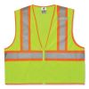 GloWear 8229Z Class 2 Economy Two-Tone Zipper Vest, Polyester, Small/Medium, Lime, Ships in 1-3 Business Days1