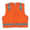 GloWear 8250Z Class 2 Surveyors Zipper Vest, Polyester, Small/Medium, Orange, Ships in 1-3 Business Days1