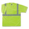GloWear 8289 Class 2 Hi-Vis T-Shirt, Polyester, Lime, 4X-Large, Ships in 1-3 Business Days1