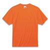 GloWear 8089 Non-Certified Hi-Vis T-Shirt, Polyester, X-Large, Orange, Ships in 1-3 Business Days1