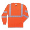 GloWear 8391 Class 3 Hi-Vis Long Sleeve Shirt, Polyester, Orange, 3X-Large, Ships in 1-3 Business Days1