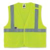 GloWear 8263FRHL Class 2 FR Safety Economy Hook and Loop Vest, Modacrylic Mesh/Cotton, L/XL Lime, Ships in 1-3 Business Days1