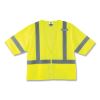 GloWear 8320Z Class 3 Standard Zipper Vest, Polyester, Small/Medium, Lime, Ships in 1-3 Business Days1