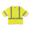 GloWear 8320Z Class 3 Standard Zipper Vest, Polyester, Largel/X-Large, Lime, Ships in 1-3 Business Days1