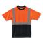 GloWear 8289BK Class 2 Hi-Vis T-Shirt with Black Bottom, Small, Orange, Ships in 1-3 Business Days1