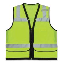 GloWear 8253HDZ Class 2 Heavy-Duty Mesh Surveyors Vest, Polyester, 2X-Large/3X-Large, Lime, Ships in 1-3 Business Days1