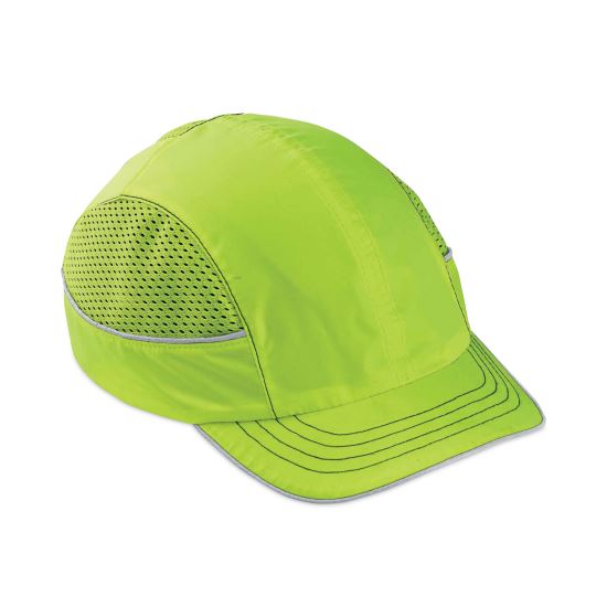 Skullerz 8950 Bump Cap Hat, Short Brim, Lime, Ships in 1-3 Business Days1