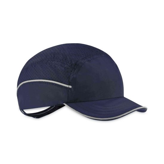 Skullerz 8955 Lightweight Bump Cap Hat, Short Brim, Navy, Ships in 1-3 Business Days1