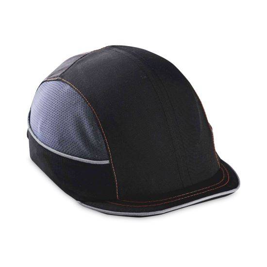 Skullerz 8950 Bump Cap Hat, Micro Brim, Black, Ships in 1-3 Business Days1
